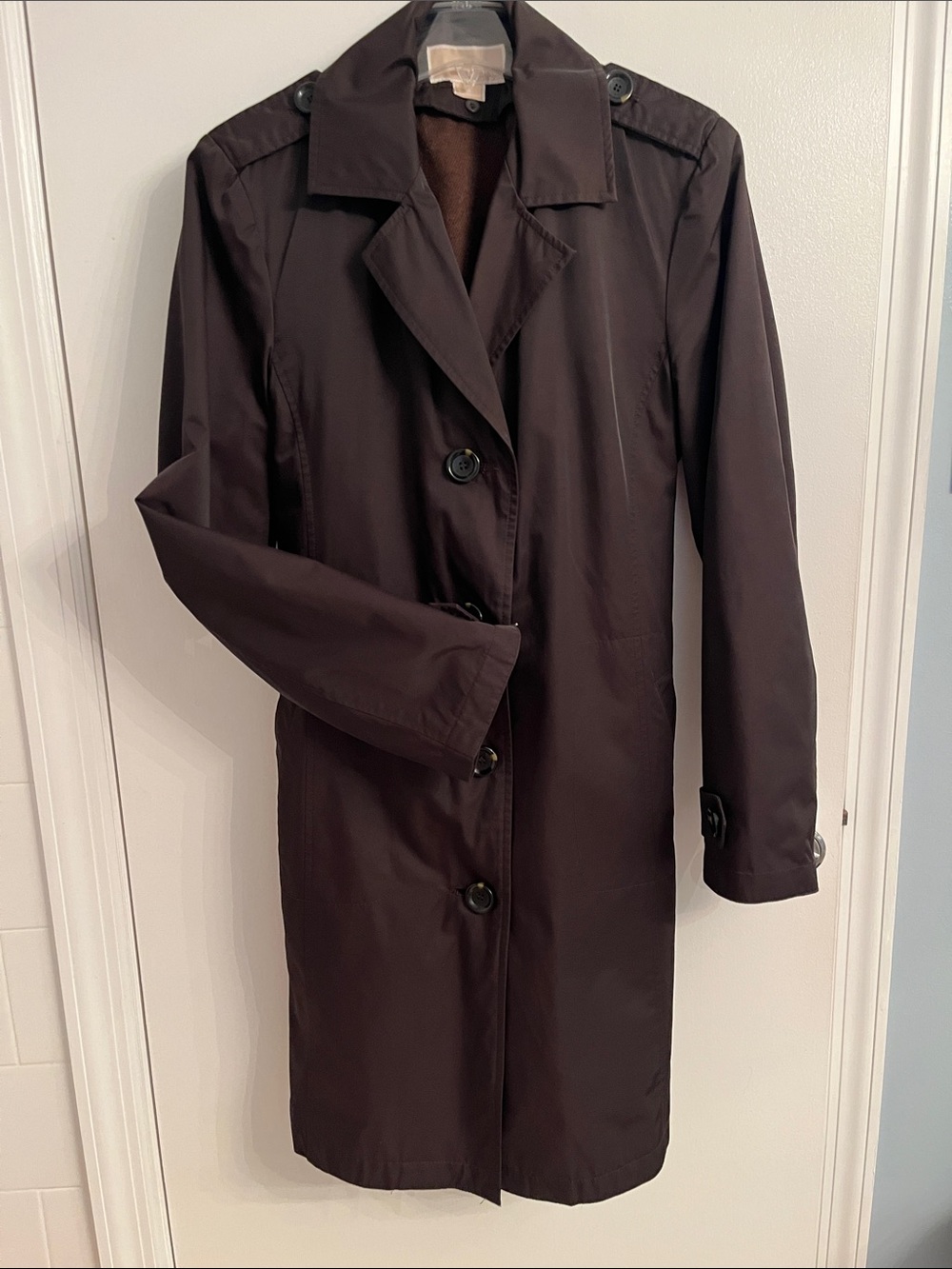 Michael Kors Dark Chocolate Trench Coat